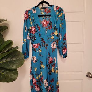 Zara floral midi dress